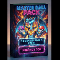 All Star Pokemon Master Ball Pack 1-2 Guaranteed Graded/Single Cards Per Sealed Pack *Very low stock