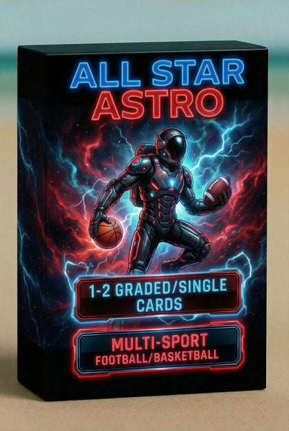 All Star Astro Multi Sport Pack 1-2 Guaranteed Graded/Single Cards Per Sealed Pack *Very low stock